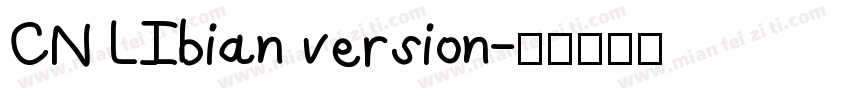 CN LIbian version字体转换